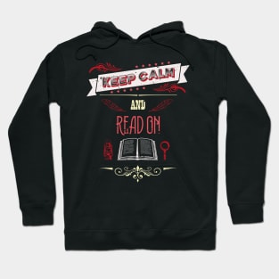 Keep Calm and Read On Vintage RC08 Hoodie